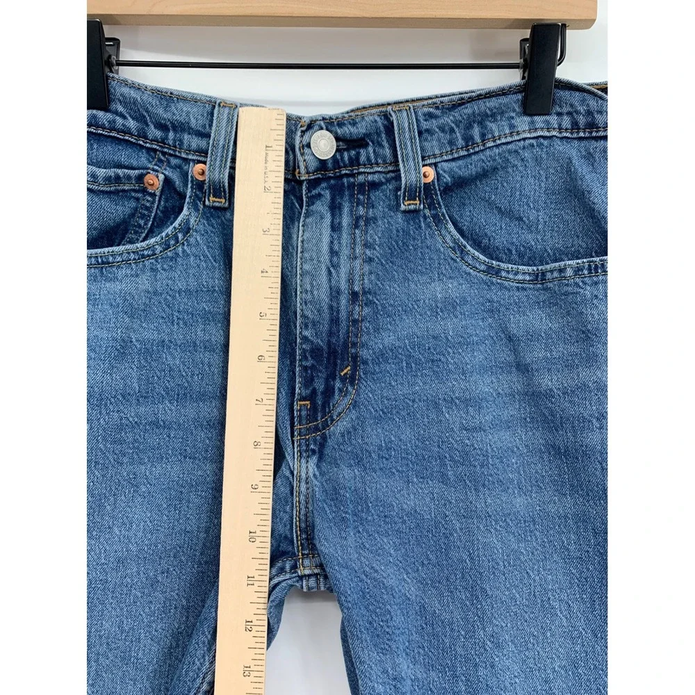 Levis 505 Jeans Mens 32x30 Blue Straight Leg Medium Wash Cotton Denim Pants